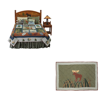 Quilted Moose Bedding accessories and Ensemble sets.