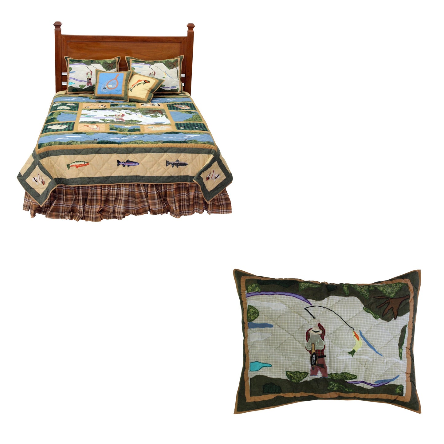 Rock Creek Fishing Bedding accessories and Ensemble sets.