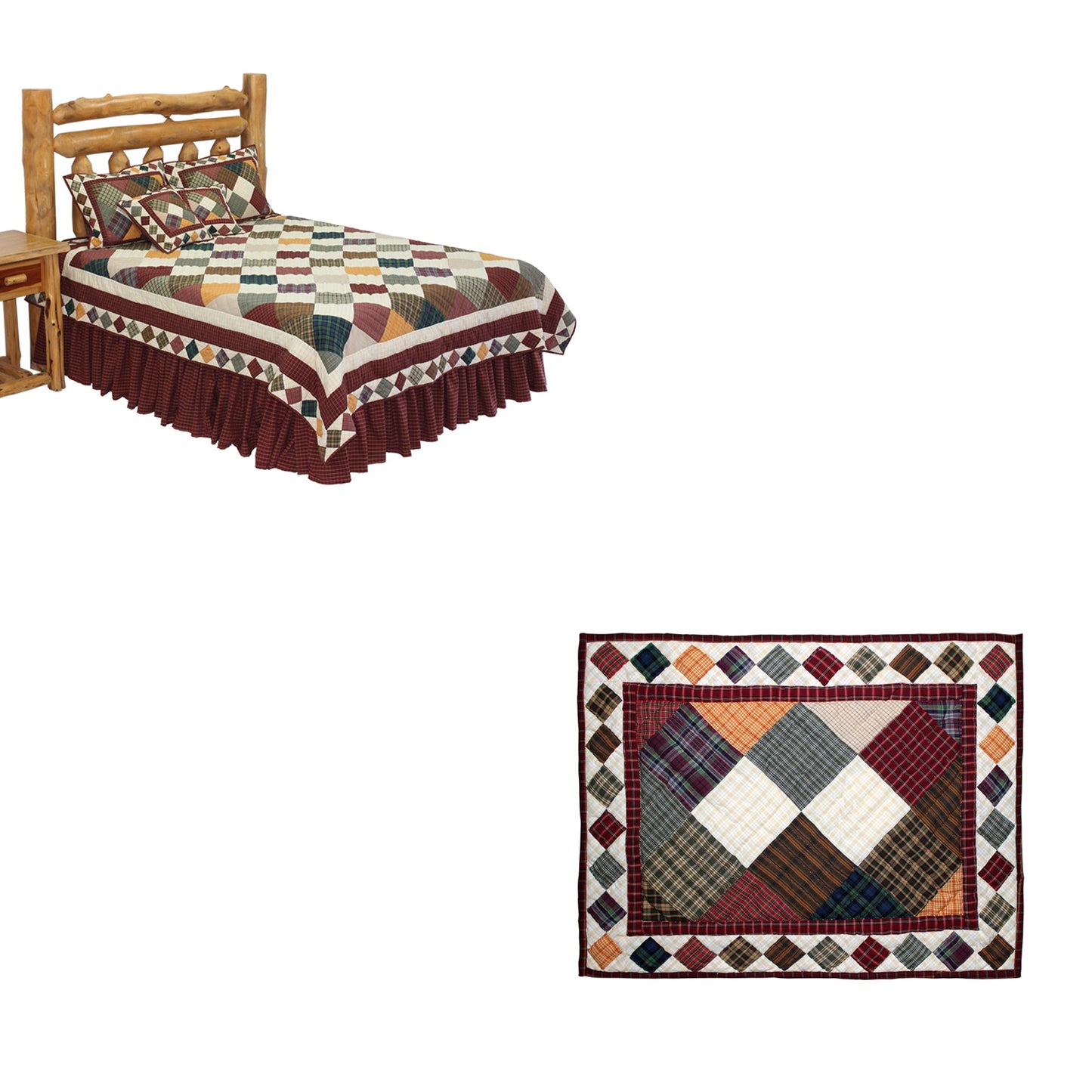 Rustic Ambers  Bedding accessories and Ensemble sets.