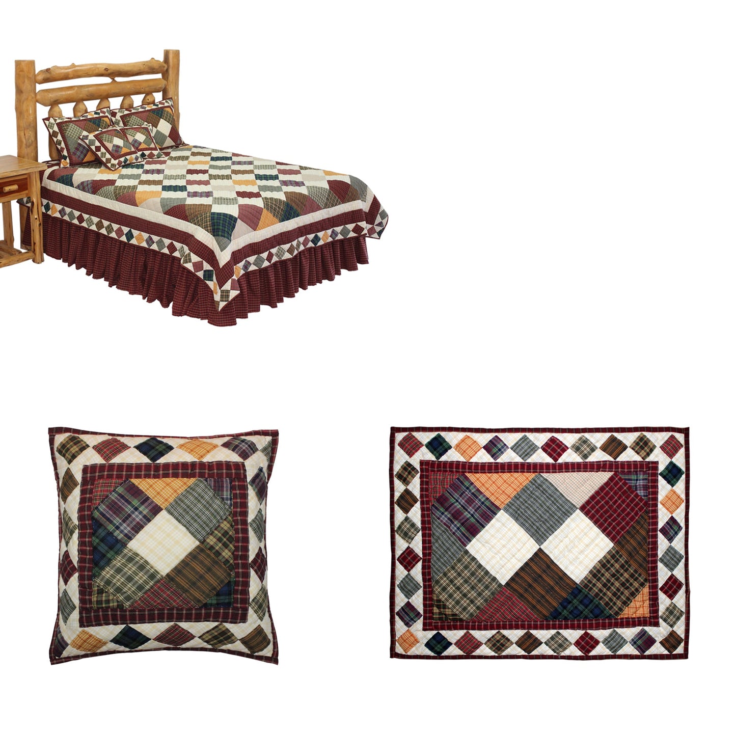Rustic Ambers  Bedding accessories and Ensemble sets.