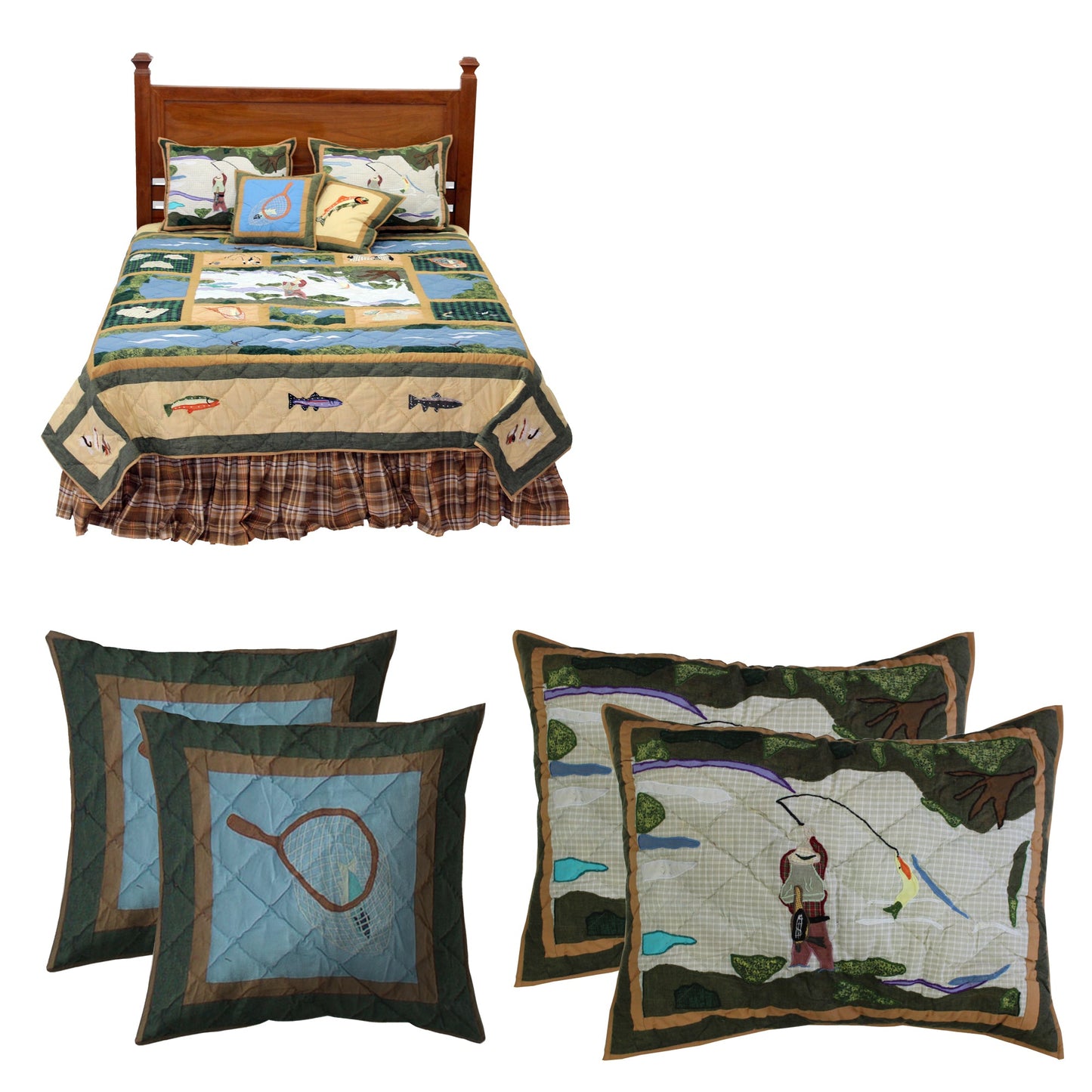 Rock Creek Fishing Bedding accessories and Ensemble sets.