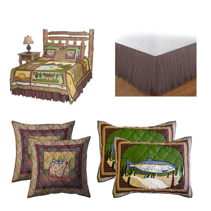 Fishing Break Bedding Accessories and Ensemble sets.