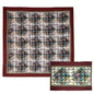 Frosting Patches Quilt, Hand cut and Patchwork cotton fabric blocks | Buy a Quilt and Get a Matching Pillow Sham FREE