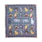 Kitty and Meow Quilt, Hand cut and Appliqued cotton fabric motifs.
