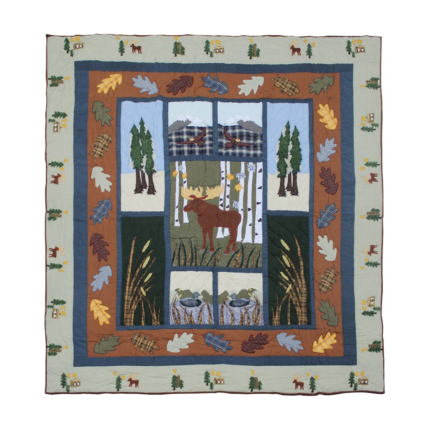 Quilted Moose Bedding accessories and Ensemble sets.