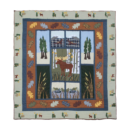 Quilted Moose Bedding accessories and Ensemble sets.