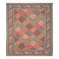 Pastures and Paths Quilt, Hand cut and Patchwork cotton fabric blocks.