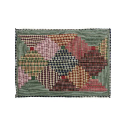 Pastures and Paths Quilt, Hand cut and Patchwork cotton fabric blocks.