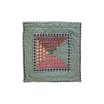 Pastures and Paths Quilt, Hand cut and Patchwork cotton fabric blocks.