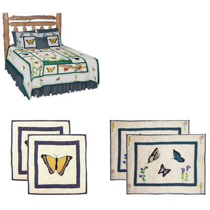 Flutterring Butterflies Bedding accessories and Ensemble sets.