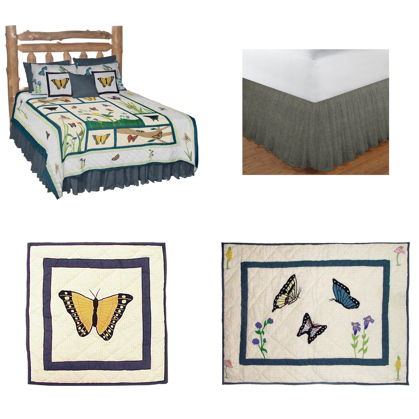Flutterring Butterflies Bedding accessories and Ensemble sets.