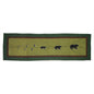 Bear Trail | Cotton Quilted Bed Scarf or Bed Runner | Queen Size