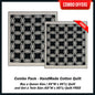 Black and white Wedding Ring Handmade Cotton Quilt - Buy a Queen Size Quilt and Get a Twin Size Quilt FREE