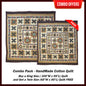 Forever Handmade Cotton Quilt - Buy a King Size Quilt and Get a Twin Size Quilt FREE