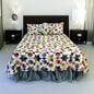 Grandma Memories King Quilt | Handmade Nostalgic Quilt with Multicolored Six-Pointed Stars and Hexagon Patterns