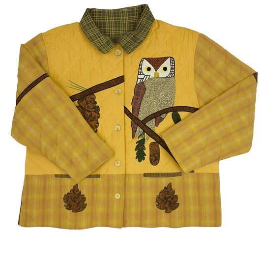 Pine Cone Jacket Small Size Traditional Applique &Handcrafted Detailing, Custom Made to order Sizes and Colors Available