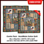 Northwoods Walk Handmade Cotton Quilt - Buy a King Size (or) Queen Size Quilt and Get a Twin Size Quilt FREE