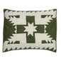 Emerald Feathered Star Quilt, Hand cut and Patchwork cotton fabric blocks.