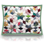 Grandma Memories King Quilt | Handmade Nostalgic Quilt with Multicolored Six-Pointed Stars and Hexagon Patterns