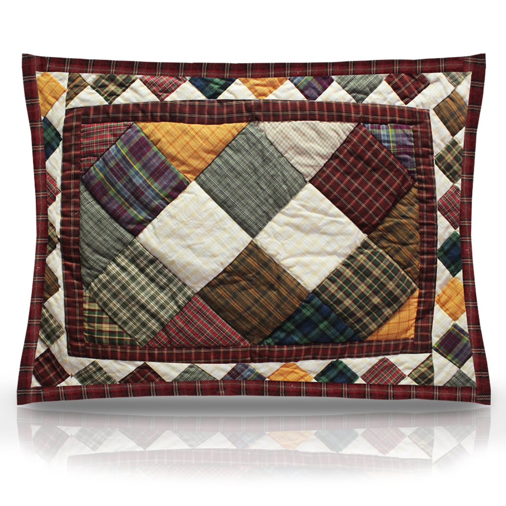 Rustic Ambers / Rustic Cabin Pillow Sham 27"W x 21"L