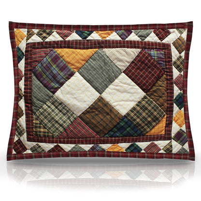 Rustic Ambers / Rustic Cabin Pillow Sham 27"W x 21"L