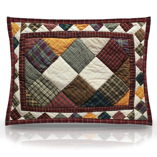 Rustic Ambers / Rustic Cabin Pillow Sham 27"W x 21"L