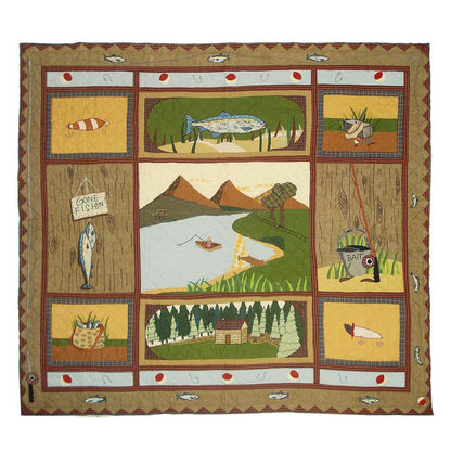 Fishing Break Bedding Accessories and Ensemble sets.