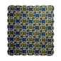 Chambray Wedding Ring Quilt, Hand cut and Patchwork cotton fabric blocks.