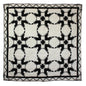 Coal Feathered Star Quilt, Hand cut and Patchwork cotton fabric blocks.