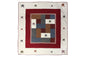Countryside Star Quilt - Handmade, 100% Cotton Reversible Quilt with Rustic Patchwork & Appliqué Stars