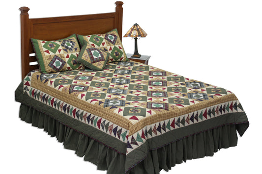 Patch Magic Quilts - Square Diamond Twin Quilt 65"W x 85"L