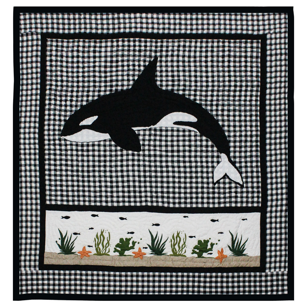 Patch Magic Quilts - Orca Super Queen Quilt 92"W x 96"L