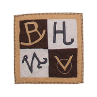 Wranglers Delight Quilt, Hand cut and Appliqued cotton fabric motifs.