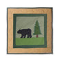 Great Outdoors Quilt, Hand cut and Appliqued cotton fabric motifs.