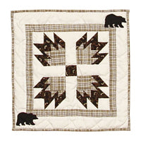 There were bears Quilt, Hand cut and Patchwork cotton fabric blocks.