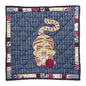 Kitty and Meow Quilt, Hand cut and Appliqued cotton fabric motifs.