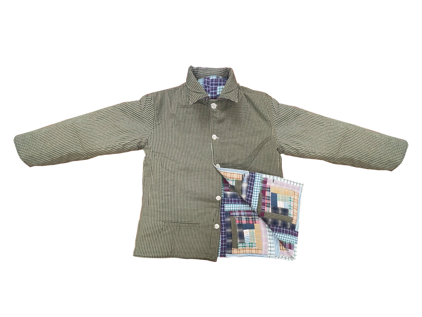 Wild Goose Log Cabin Quilted Cotton Jacket – Reversible, Soft Cotton Filled, Stylish and Comfortable Jacket for All Seasons