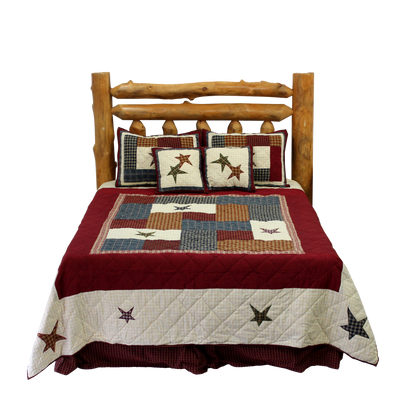 Countryside Star Quilt | Hand Quilted | Buy a Quilt and get a matching Pillow Shams FREE