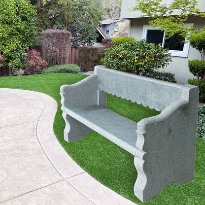 Artistic Carved Granite Garden Bench | Enhancing Outdoor Spaces | 5 Ft Long | 3 Inch Thickness Seater